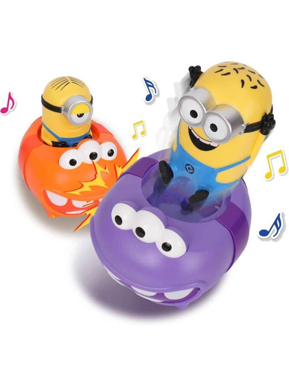 Remote Control Minions Bumper Cars - Light & Sound, 360° Rotating Fun, Gift for